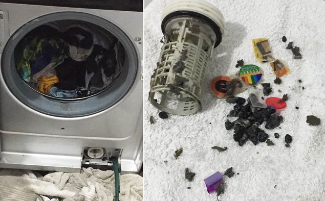 Failure to clean the filter and drain pump can cause bad smell in the washing machine - علت بوی بد ماشین لباسشویی